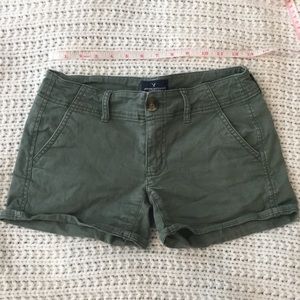 Dark green American eagle shorts